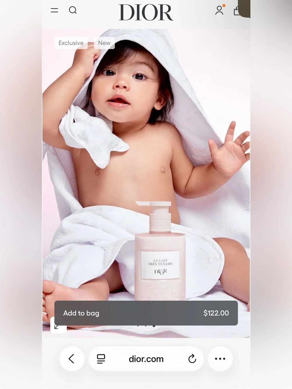 Baby Dior Le Lait Très Tendre Body Milk - Gentle Moisturizing Skincare